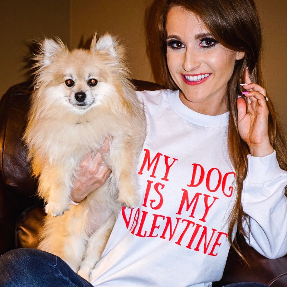 My dog is my valentine shirt